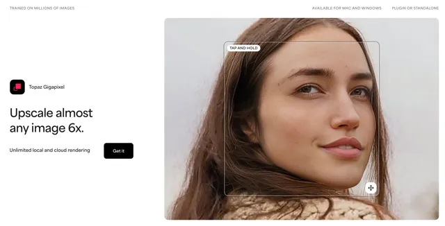 Topaz Labs Gigapixel: Cómo mejorar calidad de Imágenes con IA 1 gigapixel topaz labs home