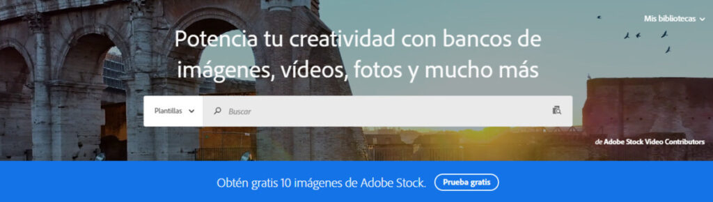  Página de inicio stock.adobe.com