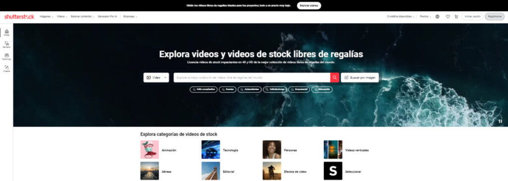Descubre las mejores alternativas a Storyblocks 11 Pagina de inicio de Shutterstock