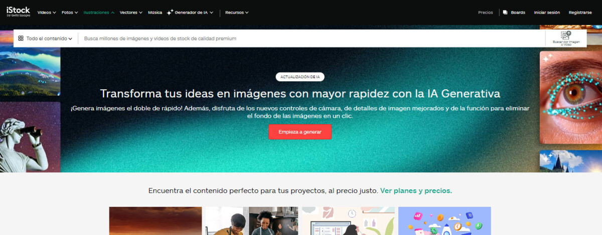 pagina principal istock